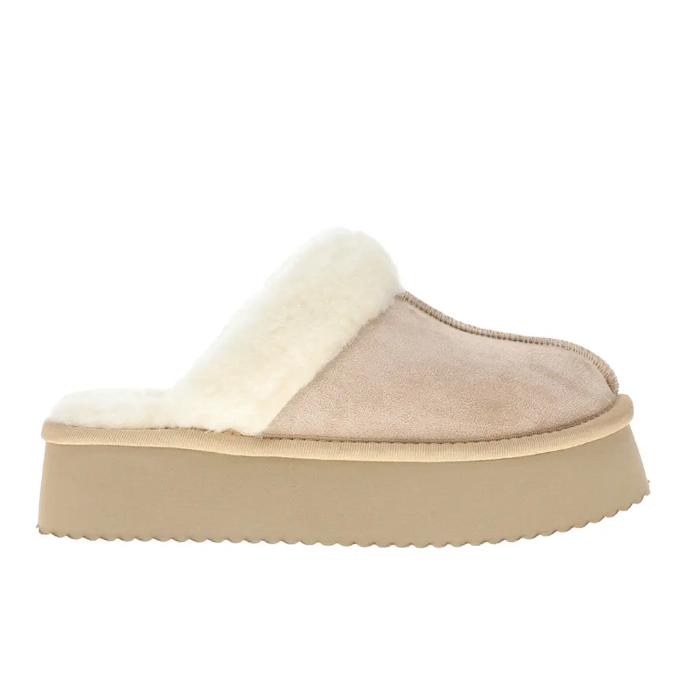 Corkys Womens Cuddle Up Scuff Casual Slippers Casual - Beige