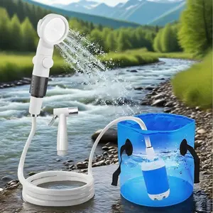 USB Rechargeable Electric Shower, Portable Handheld Shower Pump for Car Washing & Flower Watering, Compact & Leak-proof with Gentle Water Stream, Portable Camping Shower