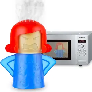【discounted sale】Humwam Angry Mama Microwave Cleaner – Simple & Quick Steam Cleaning for Home or Office, Vinegar & Water Formula, Comes with English Guide