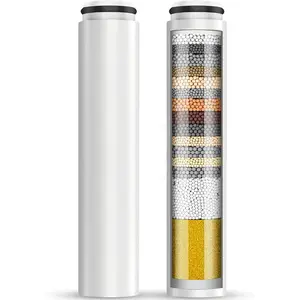 2 Pack Replacement Filters for Handheld Shower Head, Water Softener Filter Beads for Hard Water, Remove Chlorine, Reduce Dry Itchy Skin (CF1101)