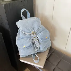 New Stylish Large-capacity Denim Womens Backpack