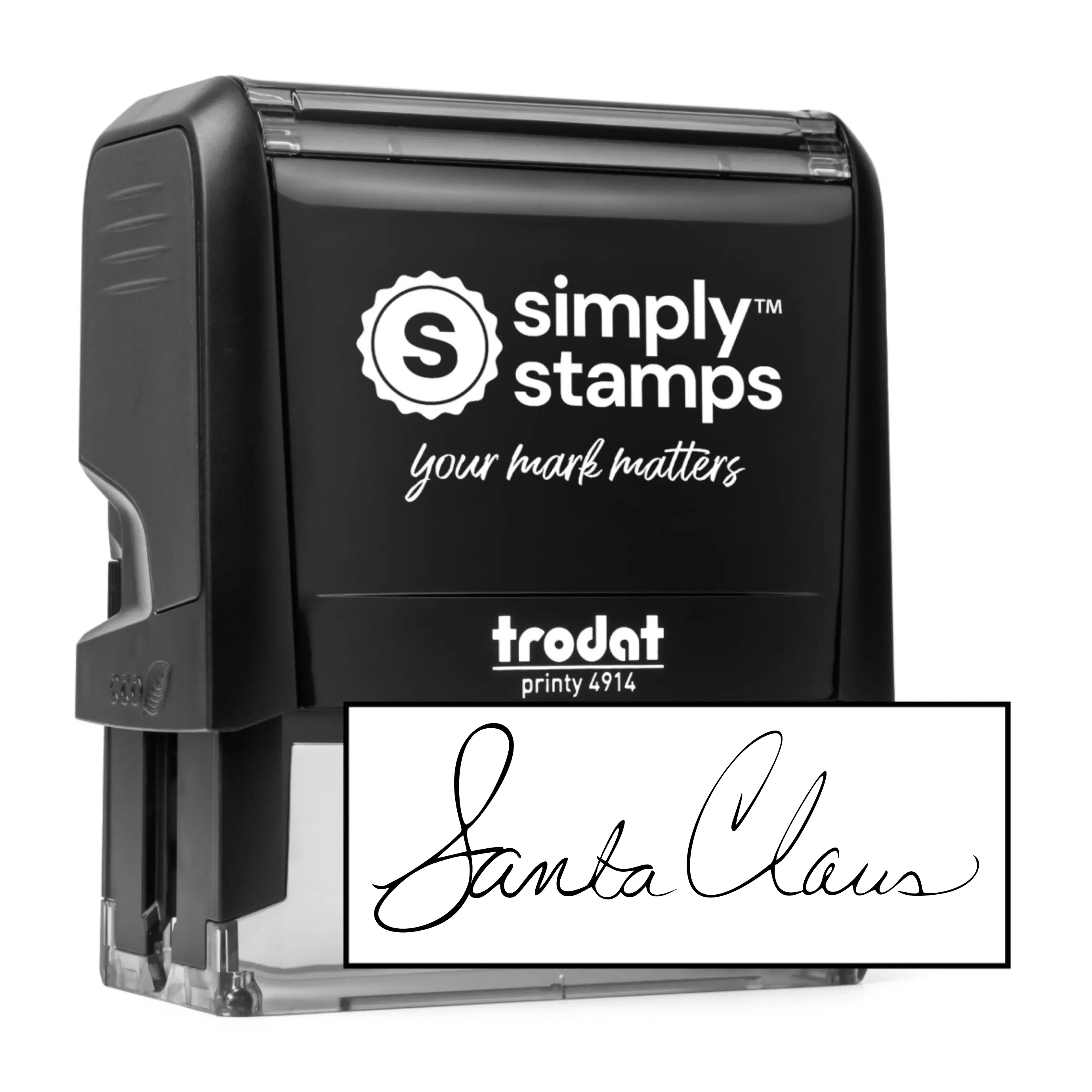 Whimsical "From Santa" Self Inking Stamp | Perfect for Christmas Gift Tags | Multiple Ink Colors