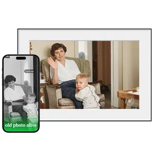 Homture Magic Frame - 10.1″ 1080P World's First AI Magic Digital Frame for Old Photo Restoration Unlimited Storage Instant Sharing Decor Full HD 1080P/ Perfect Mother's Day gift