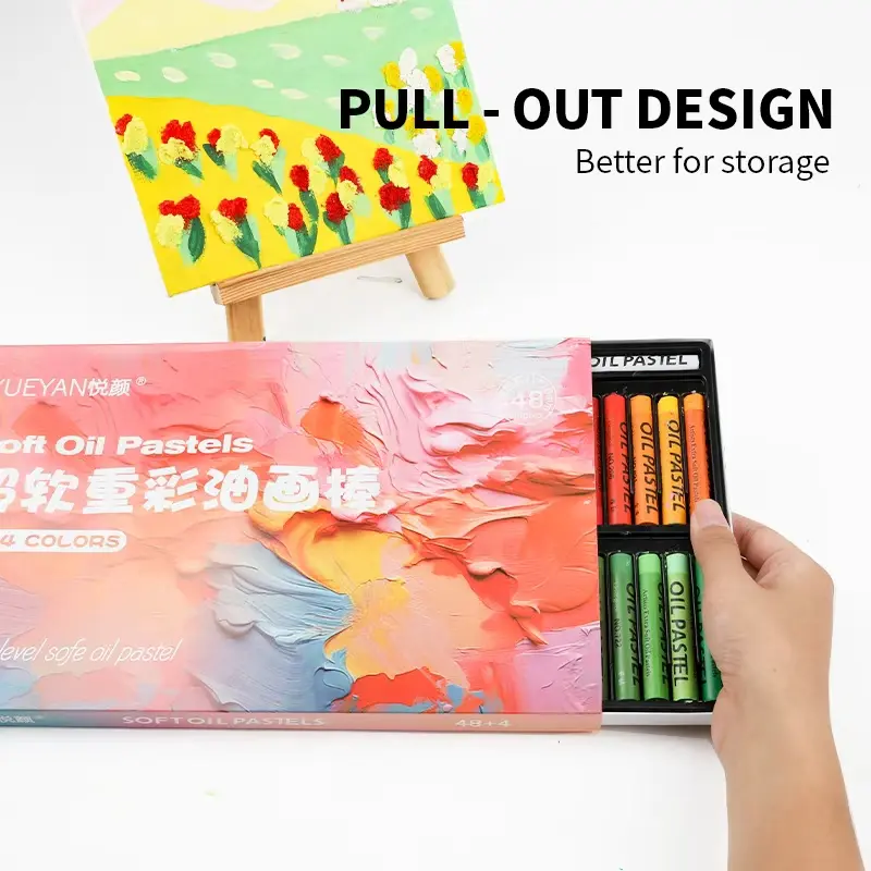COLORARTS Oil Pastels Set - 12 Colors-1 Set Ultra Soft Oil-Based Crayons with Ergonomic Triangular Pen Holder, Texture Revolution, DIY Painting Supplies for Artist Beginners, Advanced Users, Classroom, Holidays, Anniversaries, Artist Studios