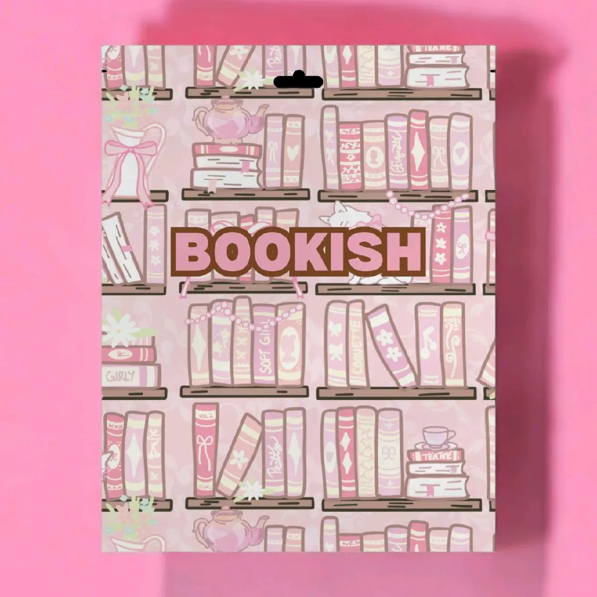 Bookish Bundles - always includes tote, makeup bag, sticker pack, and keychain - does not contain a book