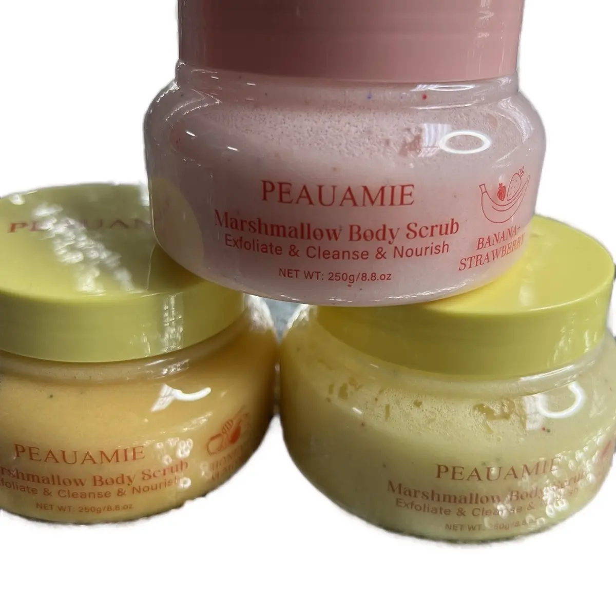 Marshmallow Body Scrub with Pineapple and Coconut for Soft and Smooth Skin Gets rid of dead skin sugarscrub