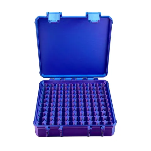 100 / 104-Slot 3 ml Vial Case | Clinic & Bulk Storage | Optional TempView Temperature & Humidity Sensor | Organizer for GLP-1, Peptides, Research