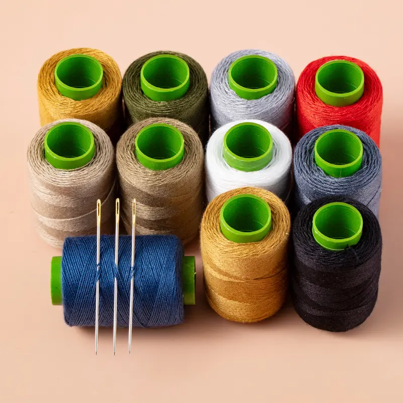 10 PCS Denim Thread for Jeans, Heavy Duty Thread for Hand Sewing, with Needle Threader and Thimble 10 PCS Denim Thread for Jeans, Heavy Duty Thread for Hand Sewing, with Needle Threader and Thimble