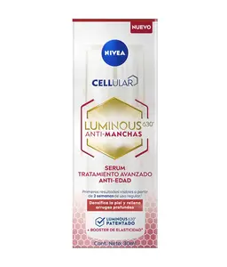 NIVEA Luminous 630 Anti-Aging Serum 30ml - Hyaluronic Acid & Collagen for Radiant Skin, Hypoallergenic, Flawless, Brightening, Daily Use (RED TOP)