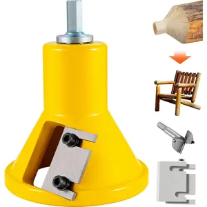 VEVOR Tenon Cutter, 1.5" / 38 mm Diameter, with Dual Straight Blades & Button Screws Home Master Kit, Premium Aluminum & Steel Log Furniture Cutter, Commercial Woodworking Tool for Home Beginner DIY