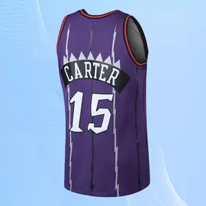 Vince Carter Classic-Design stitched Basketball Jerseys Retro Men's Sleeveless Purple shirt