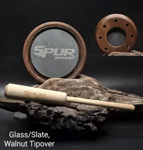 Glass / Slate / Walnut Tipover / Slate