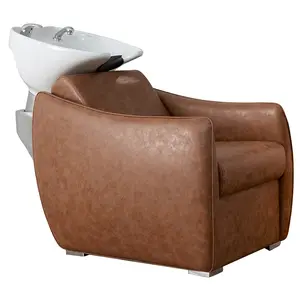 Hazel Tan II Shampoo System with White Basin