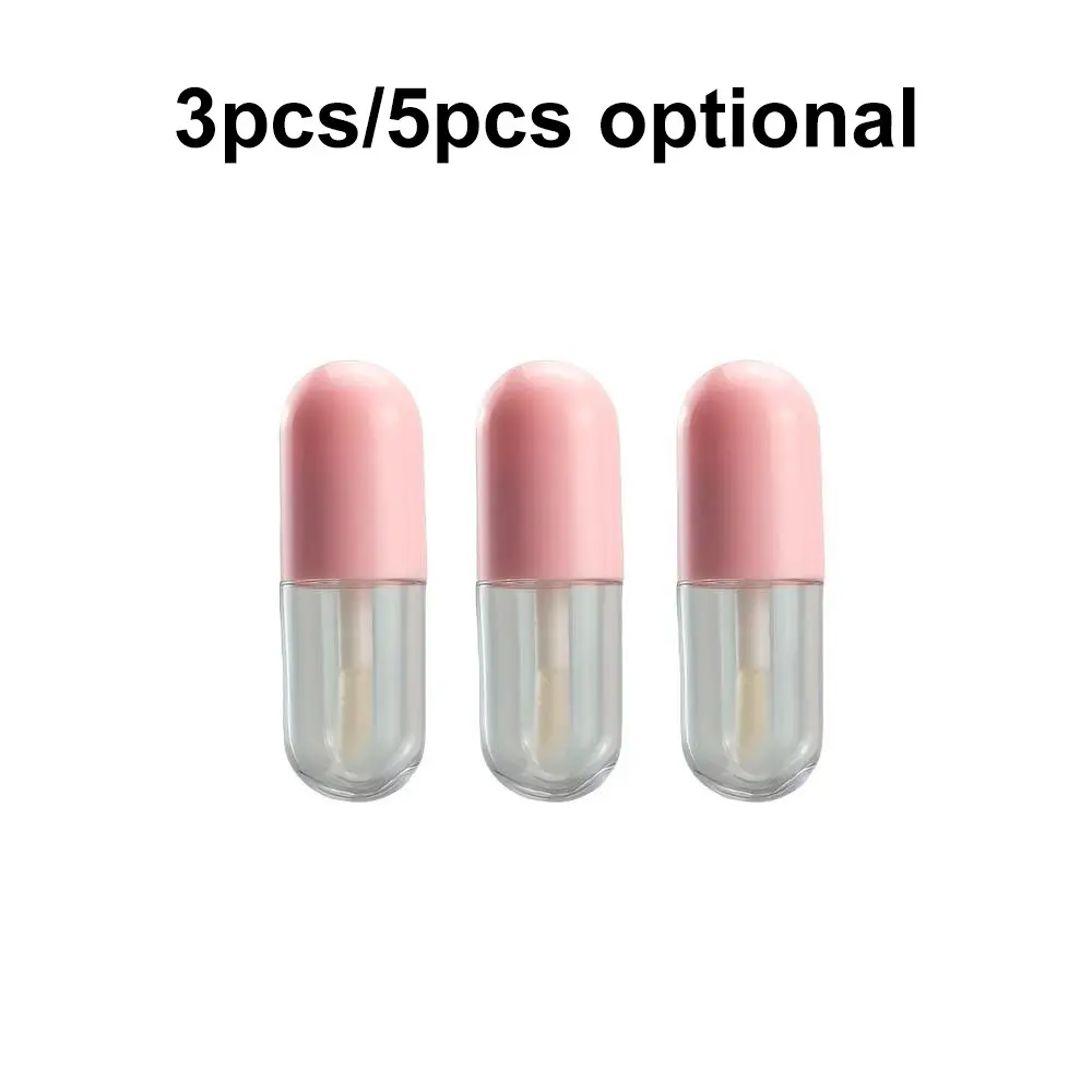 3/5 Pack 2ML Mini Travel Foundation & Serum Dispenser Bottles, Leak-Proof Brush, Portable Makeup Container, Transparent Glass Design, Makeup Accessories