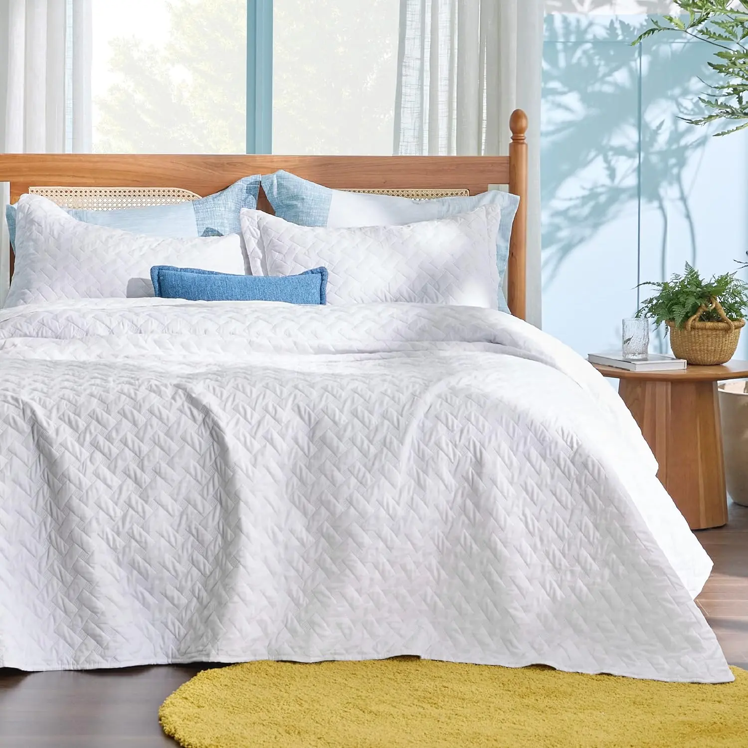 【backtoschool】【Summer Clearance】Bedsure Lightweight Microfiber Bedspread - Ultra-Soft, Multi-Color, 3-Piece Set, All-Season Comfort, Machine Washable, Modern Bedroom Decor, Luxurious,  Stylish, Premium Quality