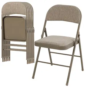 Folding Chairs Set, Foam Padding, Comfortable Padded Seats With Ergonomic Design,Compact Foldable Design For Space Saving Storage