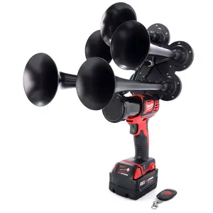 Milwaukee 5-Trumpet Model Impact Train Air Horn with Remote Control & M18 Battery Power for Bold Sound and Durable Construction