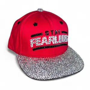 Nikki Bella Stay Fearless Rhinestone & Luxe Crystal Baseball Hat