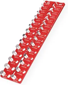 Manalete Thread Checker, 49 Nut and Bolt Thread Checker, Screw Size and Thread Identifier Gauge with 15 Standard & 15 Metric &19 Drill Bit Gauges, Bolt Size Finder for Quickly Identify Thread Sizes