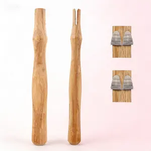 Replacement Wooden Hammer Handles 2 Pack with Steel Wedges for 2 3 4 lb Heads - Complete Tool Handle Set - Durable Wooden Replacement Handles Bulk - Includes Wood and Metal Wedges