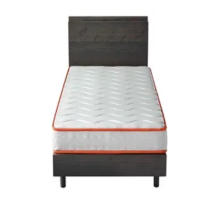 Twin Mattress 6 Inch, Twin Size Mattresses Hybrid Innerspring Mattress in a Box, Twin Foam Spring Mattress with Motion Isolation & Pressure Relief for Twin Bed Frames, Medium Soft