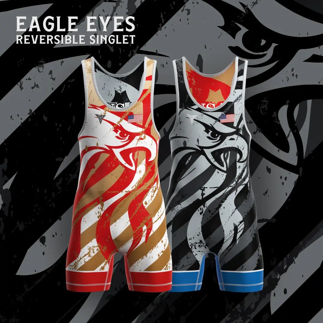 Eagle Eyes - Reversible Singlet for Freestyle, Greco & Folkstyle