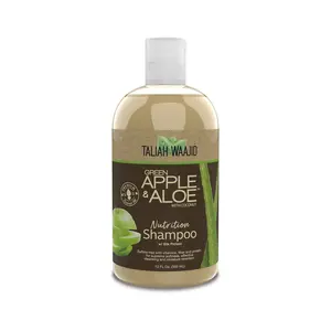 Taliah Waajid Green Apple & Aloe Nutrition Shampoo with Coconut 12 FL OZ Gentle Cleansing Refreshing Formula for Healthy Hair Care