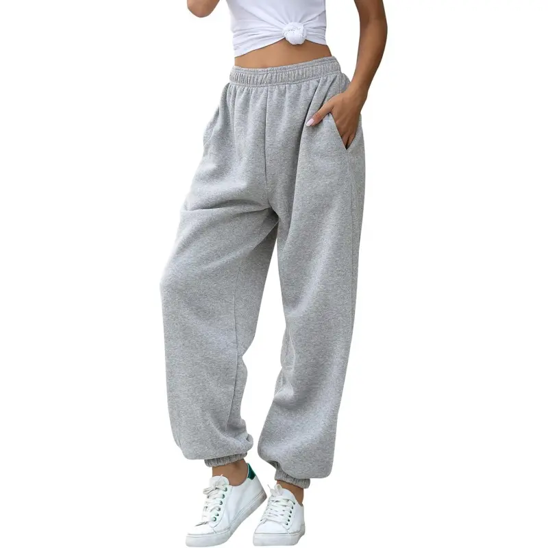 Women's High Rise Sweatpants - Athletic Baggy Joggers with Pockets for Lounge, Workout, Party - Women's Athleisure Wear & Workout Outfit Inspo