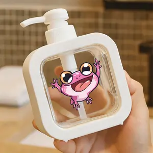 Cute Pink Frog Pump Dispenser - Whimsical Soap/Lotion Container with Easy Pump Action, Perfect for Bathroom, Kitchen, Refillable Durable Plastic, Fun and Cheerful Design