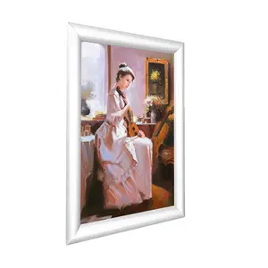 FixtureDisplays® Viewable Area 15.7 x 22.6" Poster Picture Frame Snap Frame 11476A2-NEW-NF