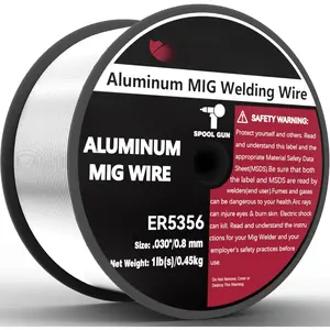 Magnesium Aluminum Welding Wire ER5356 .030" MIG Welding Wire, 1 Pound Spool