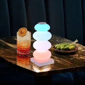 Modern Minimalist Macaron Atmosphere Lamp, Candy Decor Rainbow Night Light, Room LED Desk Lamp, RGB String Lantern, Indoor Decorative Light