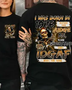 I Was Born In 1976 My Life T-Shirt, Generation X 1965-1980 Shirt For Women's Men's Tee