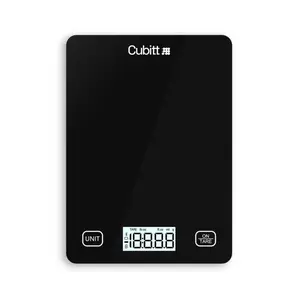 Cubitt Smart Kitchen Scale: Precision Sensors, Liquid Measuring, Nutrition Info via App, Wireless Sync, Low Power with Auto-Off