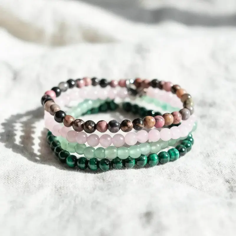 TINY RiTUALS Heart Chakra Semiprecious Stone Jewelry Pack TINY RiTUALS Heart Chakra Semiprecious Stone Jewelry Pack