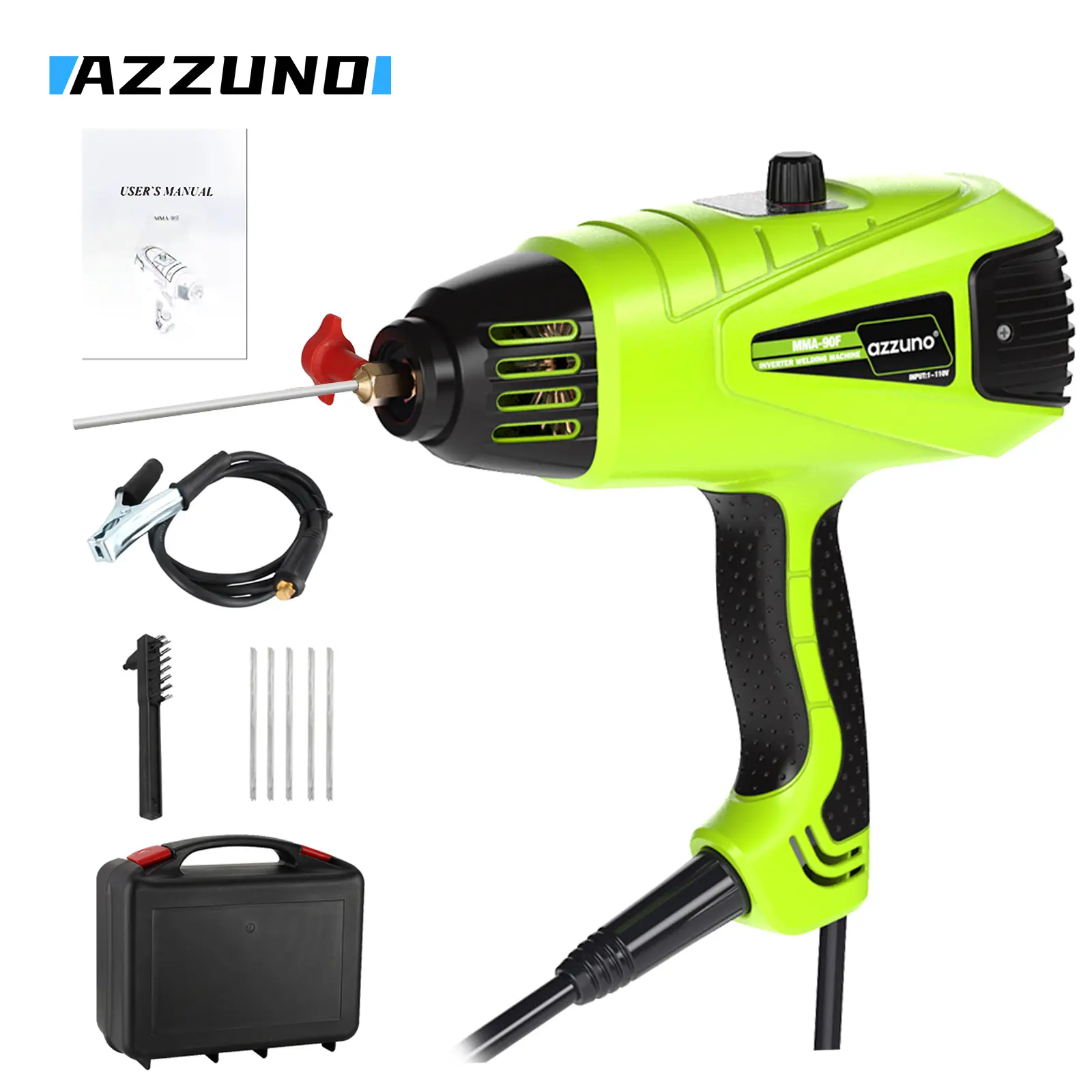 AZZUNO MMA-90F handheld arc welding machine digital intelligent current thrust new design, small size, suitable for simple welding