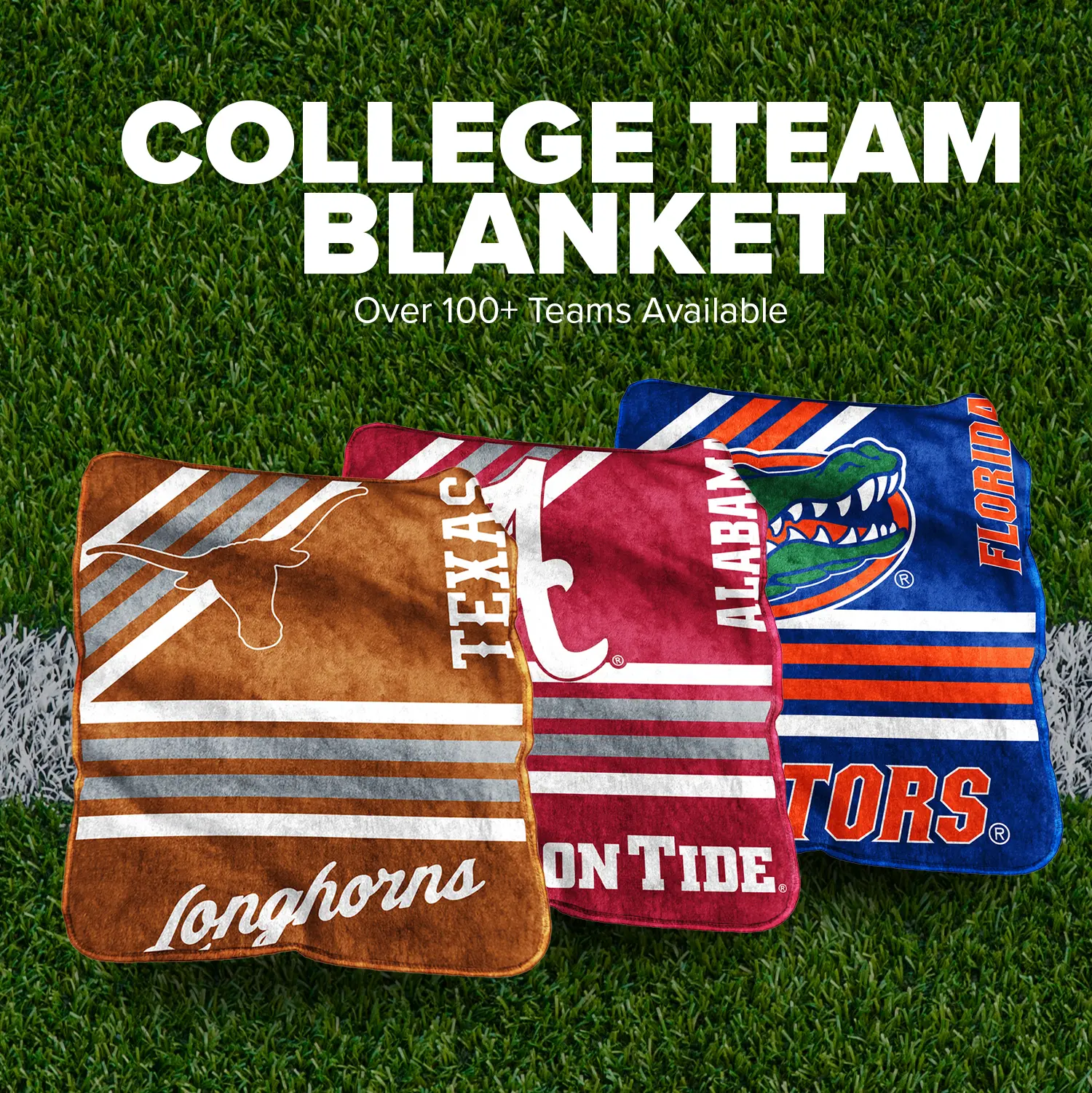 College Raschel Throw