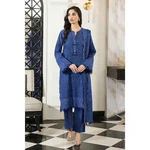 LSM - LG-UB-0277 Three Piece Embroidered Lawn