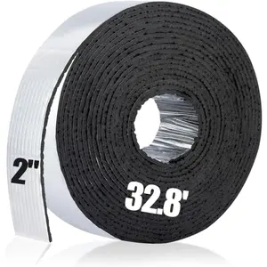 32.8ft Pipe Insulation Tape Wrap - Outdoor Winter Cold Hot Water Pipe Winterizing Self-Adhesive  with  Foil, Heat Preservation Reduce Heat Loss, 2" Wide