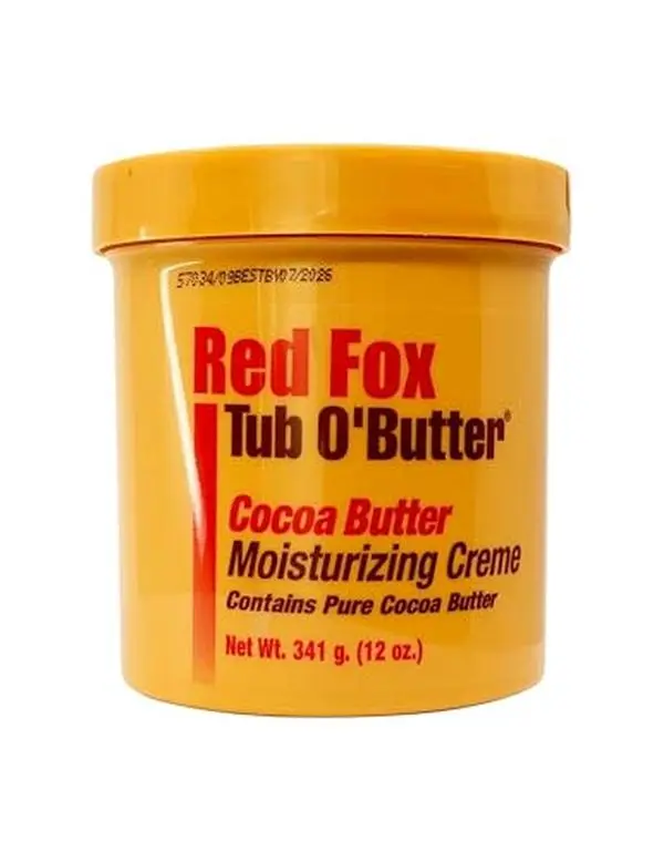 Red Fox Tub O' Butter Cocoa, Moisturizing Creme 12 oz