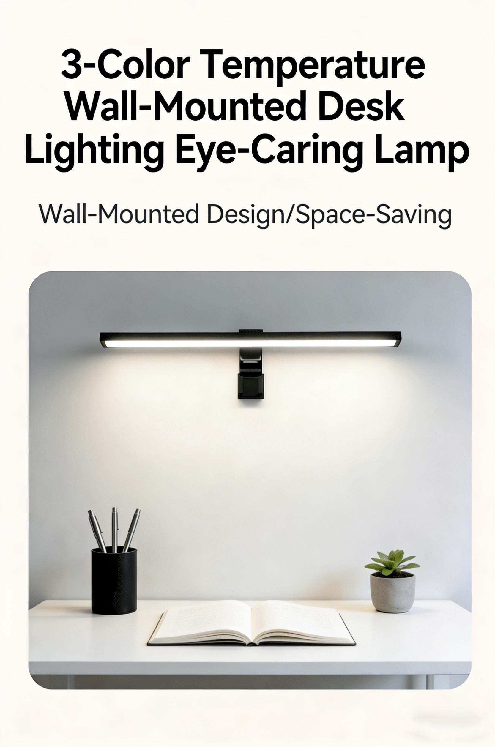 Desktop desk lamp, makeup desk lamp, multi scenario application, CRI>90 USB LED mirror light strip, 3 color temperatures, touch stepless dimming memory, bathroom vanity dimmable desk lamp, lights up every corner of the home