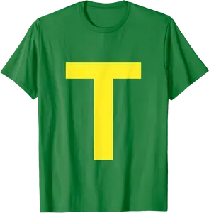 "Letter T" in Yellow, Theodore Chipmunk Costume Halloween T-Shirt - 36B0D5HRQRMR