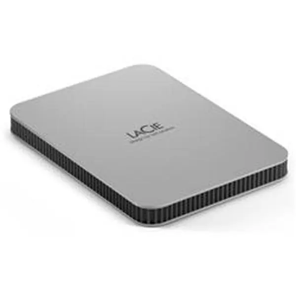 Seagate LaCie STLP1000400 1TB USB 3.2 Portable Hard Drive - Type-C Port, Windows Compatible, 1-Click Function, 0.53 lbs Moon Silver External Data Storage Drive