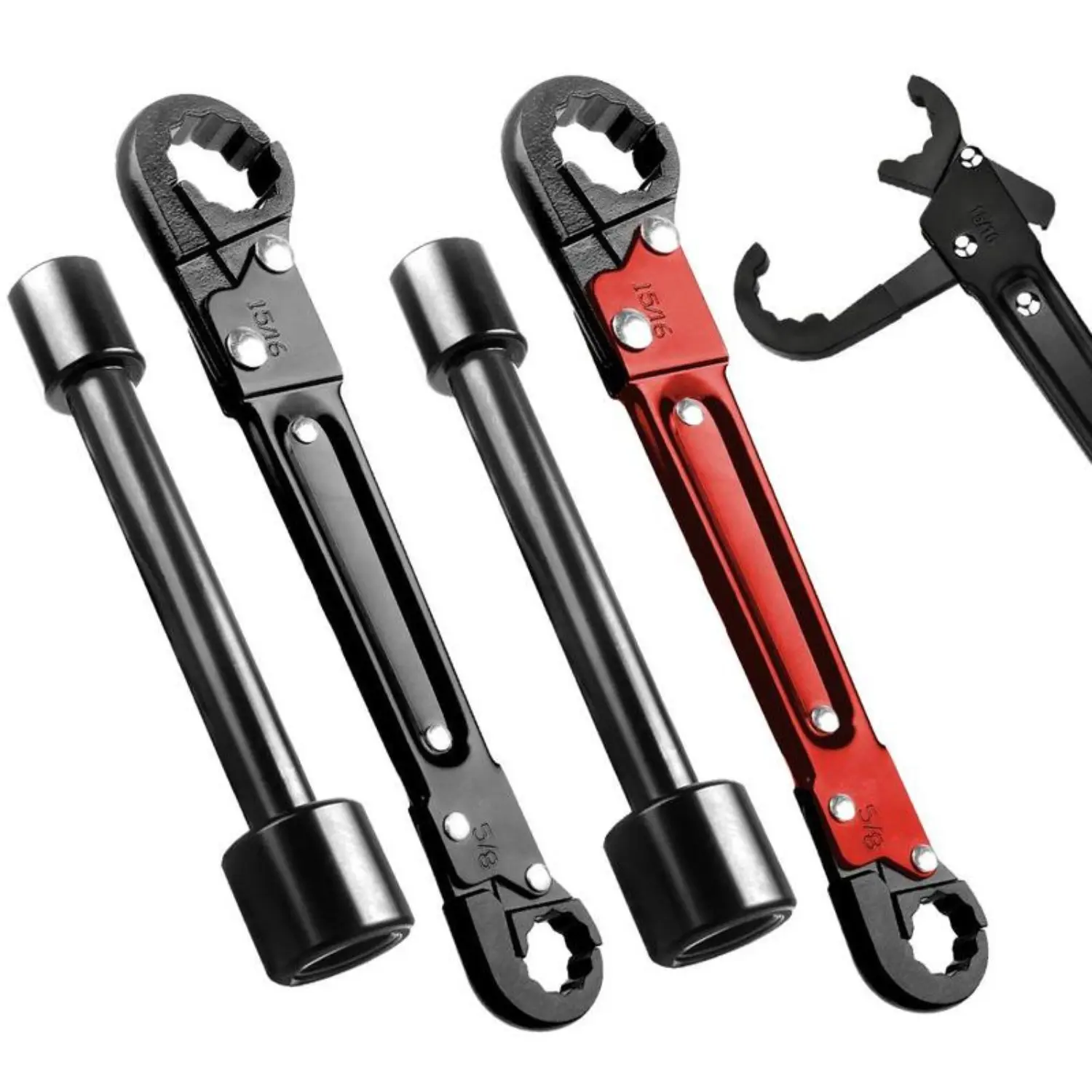 Angle Stop Wrench Kit for Plumbing |   Chrome Vanadium Steel Tools |   Quick Compression Ring Removal & Faucet Repair |   DIY Bathroom Sink Installation