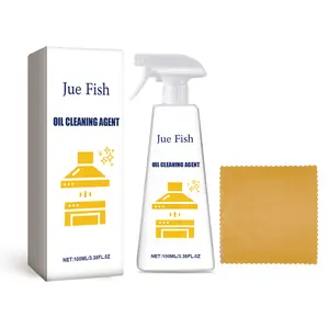 Jue-Fish Oil Cleaning Agent, Kitchen Heavy Oil Cleaning Range Hood Oil Household Cleaning Decontamination Clean