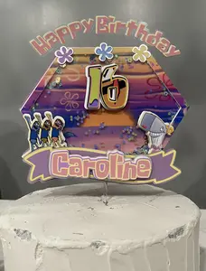 It’s all about you girl 16th birthday Cake topper shaker