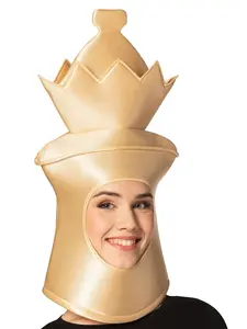 Ultimate Deluxe Beige Queen Chess Headpiece Mask