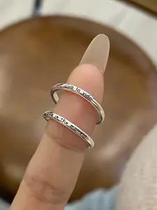 Viva La Vida Letter Ring Set, Adjustable Small Thumb Ring, Statement Multi Ring, Perfect Gift for Special Occasions, Unique Accessory for All Seasons