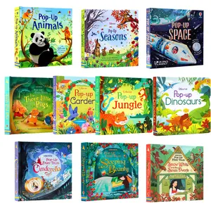 Original English Usborne Pop Up 3D Visual Parent-Child Interactive Pop-Up Book for Early Childhood Education Enlightenment