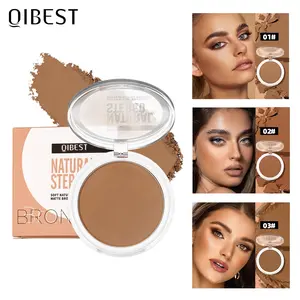 Contour Powder Palette, Long-Lasting Sculpting Formula, Flawless Facial Contour for All Skin Tones, Perfect Gift for Women, Radiant Soft-Focus Bronzer, Soft Matte Finish